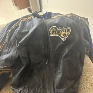 St. Louis Rams Black and Gold Bomber Jacket